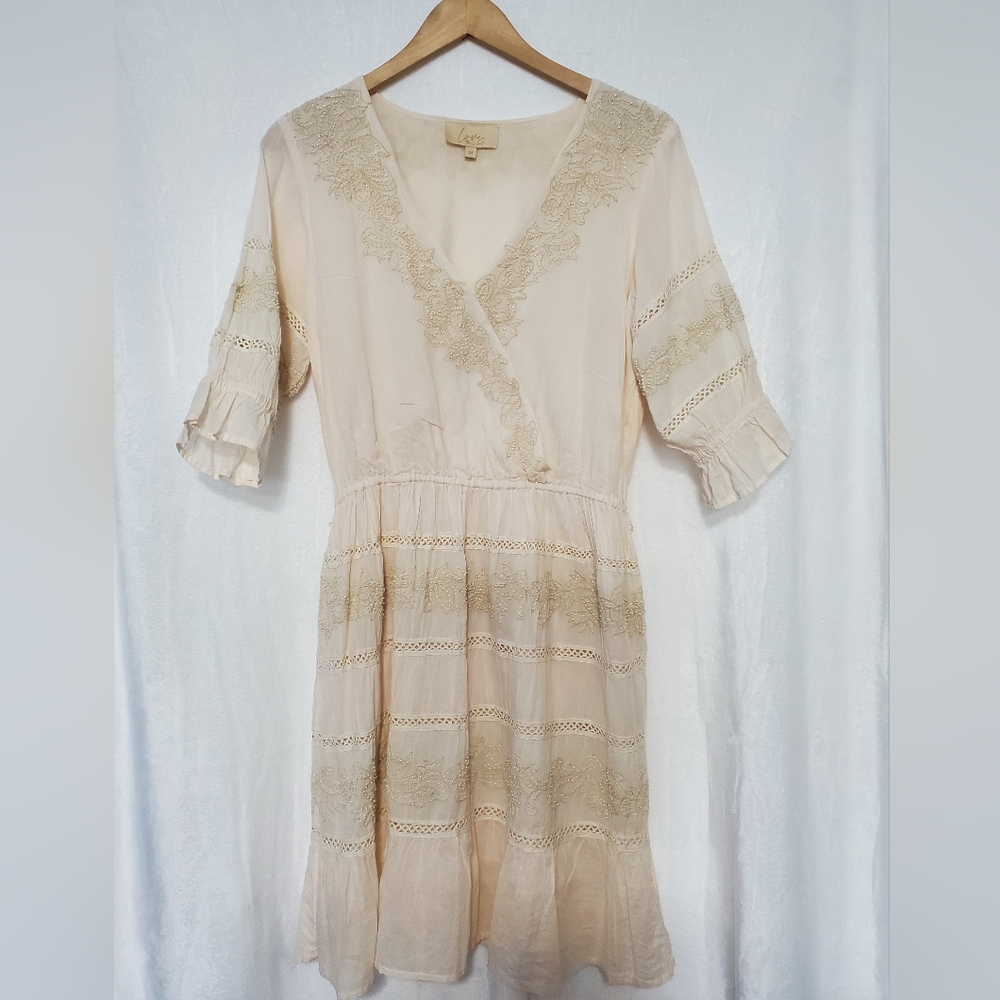 Love the Label Cottagecore Beaded Dress Size M